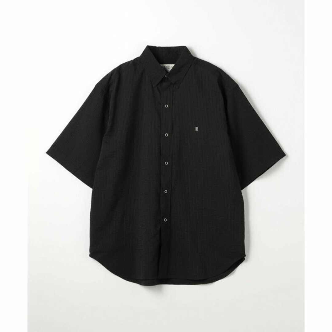 UNITED ARROWS green label relaxing(ユナイテッドアローズグリーンレーベルリラクシング)の【BLACK】【別注】<UNIVERSAL OVERALL>GLR シアサッカー スナップダウン シャツ メンズのトップス(シャツ)の商品写真