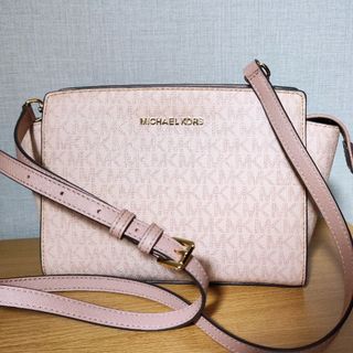 マイケルコース(Michael Kors)のMICHAEL KORS♡シグネチャーショルダーバッグピンク(ショルダーバッグ)