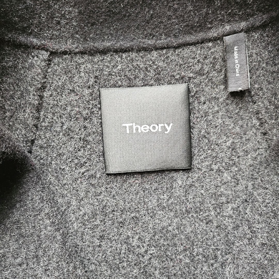 theory(セオリー)のブロックチェックコート　ダブルフェイス レディースのジャケット/アウター(チェスターコート)の商品写真