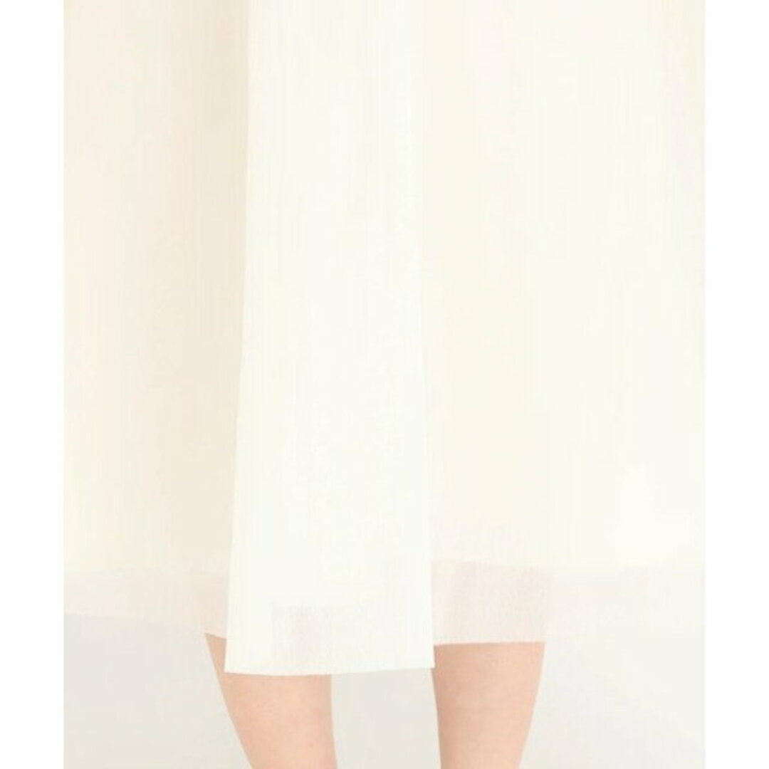 STRAWBERRY-FIELDS(ストロベリーフィールズ)の【オフホワイト】シアーダンボールスカート レディースのスカート(ロングスカート)の商品写真