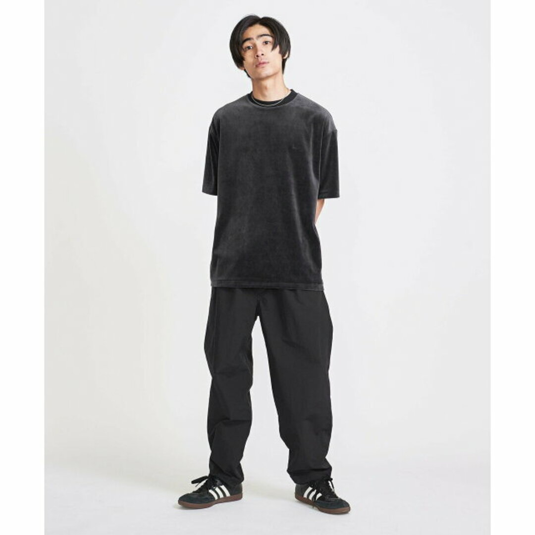 BEAUTY&YOUTH UNITED ARROWS(ビューティアンドユースユナイテッドアローズ)の【BLACK】<info. BEAUTY&YOUTH> シャイニー ベロア クルー メンズのトップス(Tシャツ/カットソー(半袖/袖なし))の商品写真