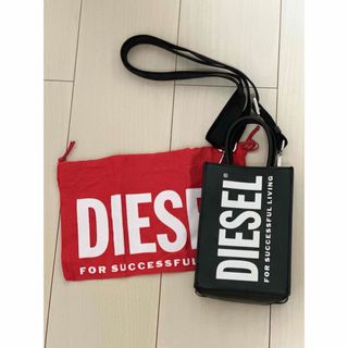 ディーゼル(DIESEL)のDIESEL ミニショルダーバック　レザーブラック(ショルダーバッグ)