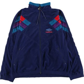 アンブロ(UMBRO)の古着 90年代 アンブロ UMBRO ベロアジャージ トラックジャケット メンズXL ヴィンテージ /eaa423052(その他)