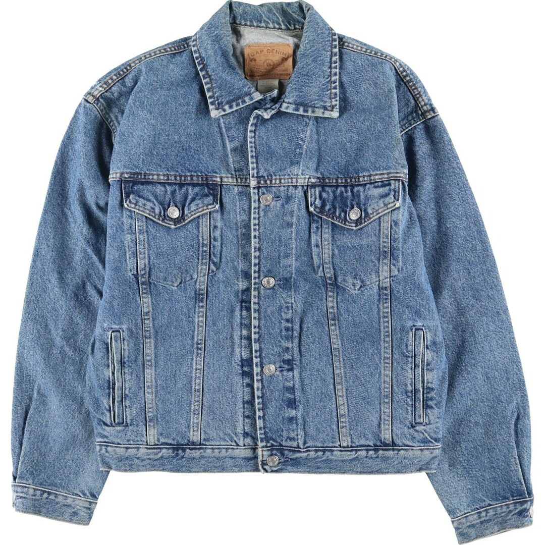 GAP(ギャップ)の古着 90年代 ギャップ GAP DENIM オールドギャップ デニムジャケット Gジャン USA製 メンズM ヴィンテージ /eaa422902 メンズのジャケット/アウター(Gジャン/デニムジャケット)の商品写真