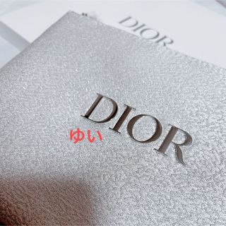 ディオール(Dior)のDiorディオールキラキララメシルバーポーチノベルティ新品未使用イベント限定品(ポーチ)