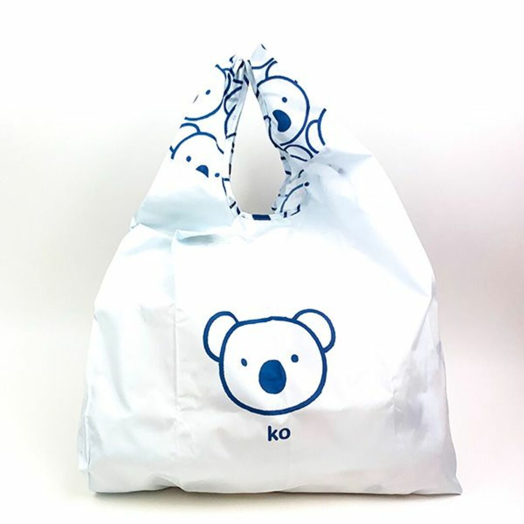 miffy(ミッフィー)のミッフィー コーがいっぱい エコバッグ かばん お買い物 マルシェバッグ ブルー レディースのバッグ(エコバッグ)の商品写真
