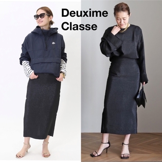 ドゥーズィエムクラス(DEUXIEME CLASSE)の新品タグ付き Deuxime Classe ラメ ロングスカート シルク(ロングスカート)