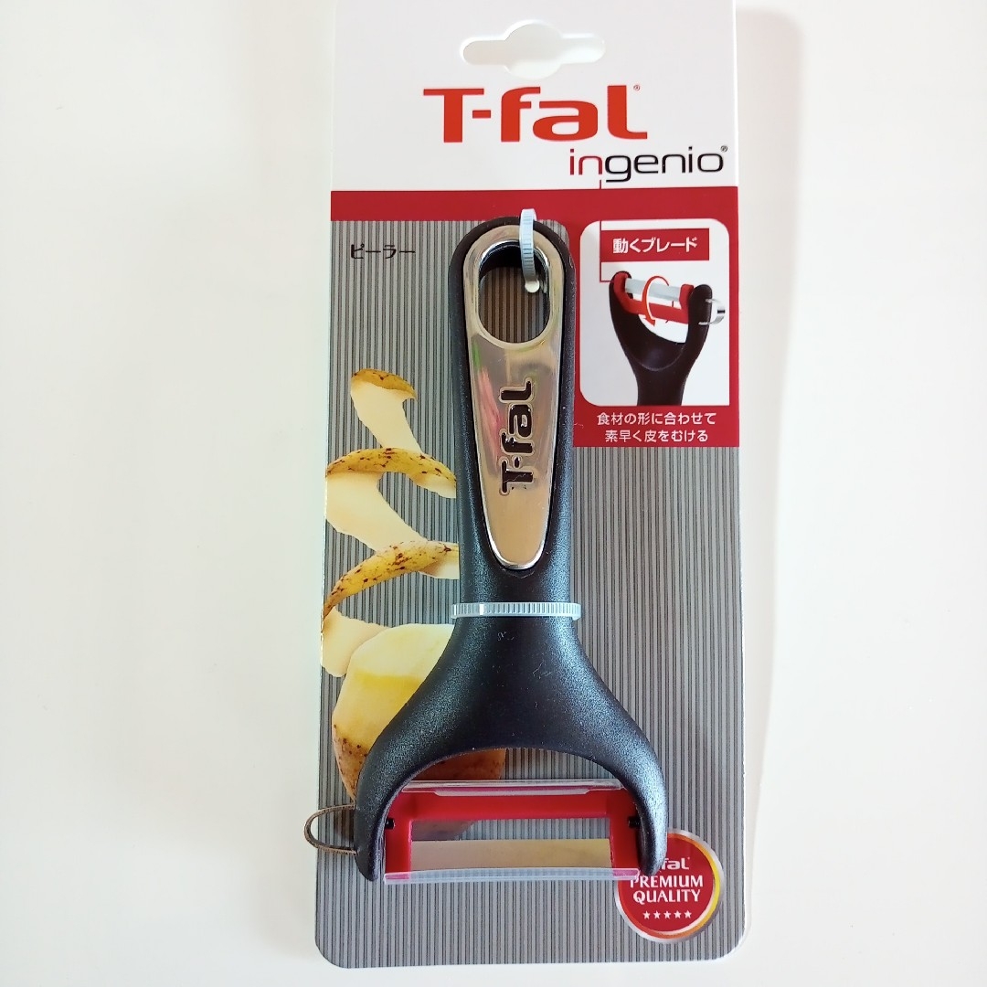 T-fal(ティファール)の【新品未開封品】ティファール キッチンツール インジニオ ピーラーK-21418 インテリア/住まい/日用品のキッチン/食器(調理道具/製菓道具)の商品写真