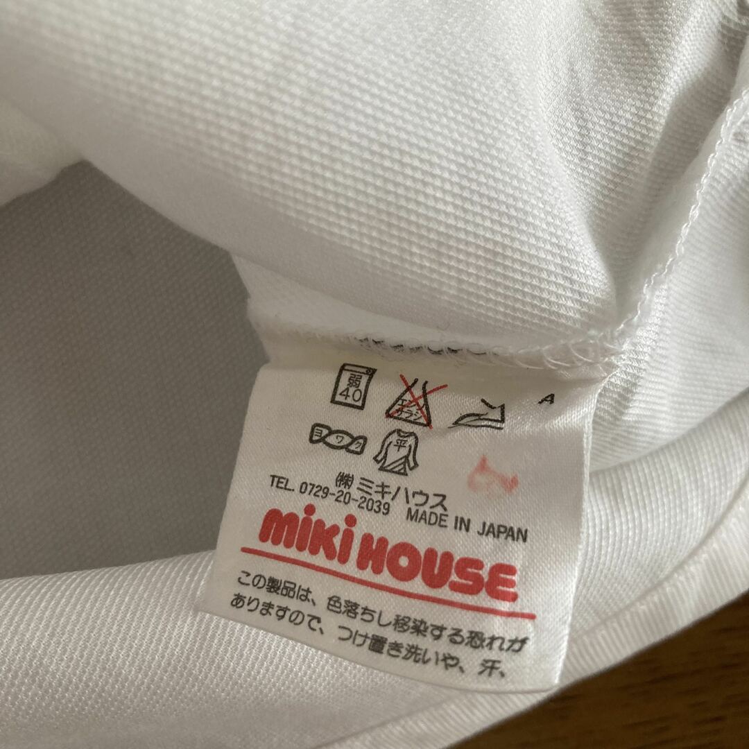 mikihouse(ミキハウス)のMIKI HOUSE  ミキハウス コレクション リボン付 白ブラウス 95cm キッズ/ベビー/マタニティのキッズ服女の子用(90cm~)(ブラウス)の商品写真