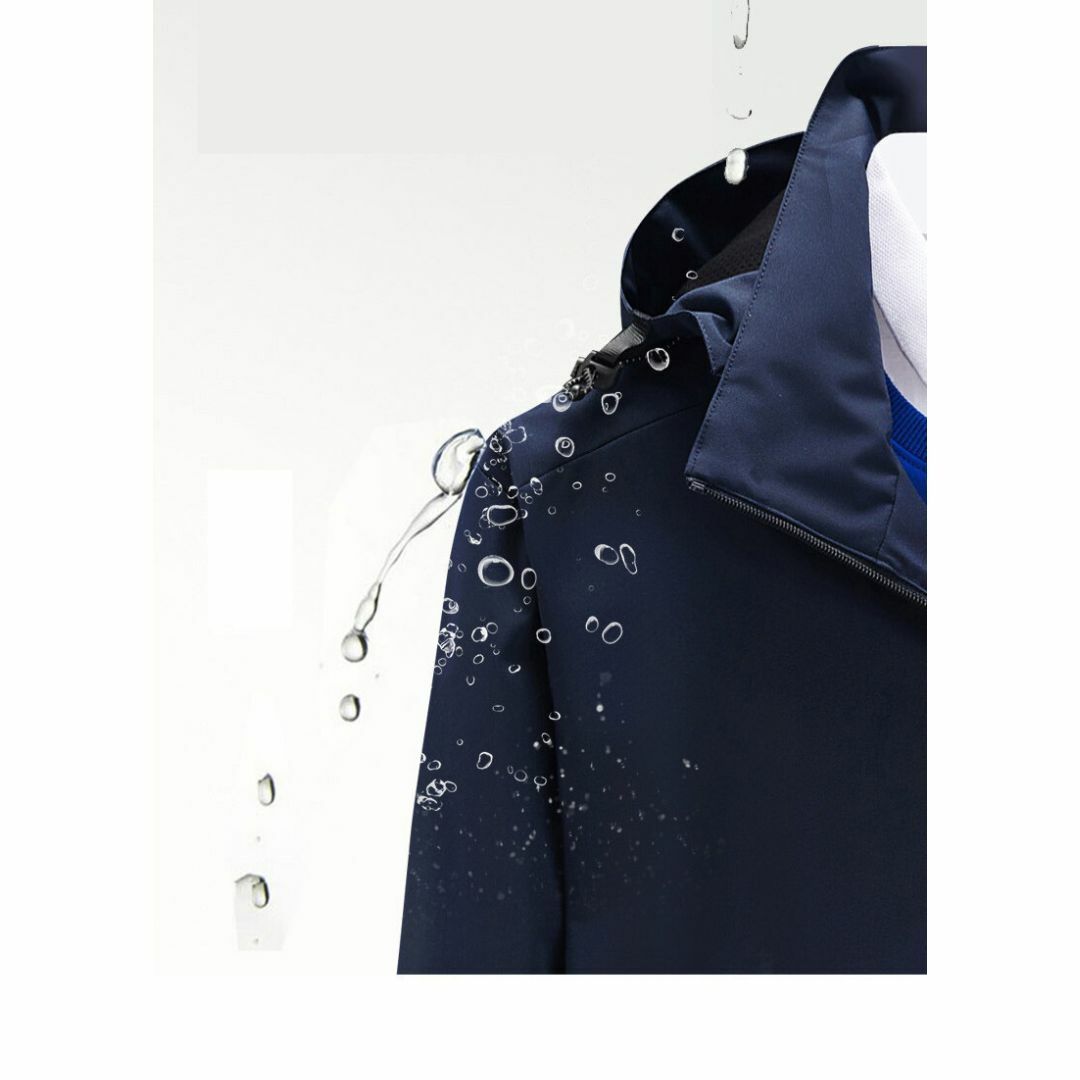 アウトドア ジャケット マウンテンパーカー 撥水 防風 保温 グレー メンズのジャケット/アウター(マウンテンパーカー)の商品写真
