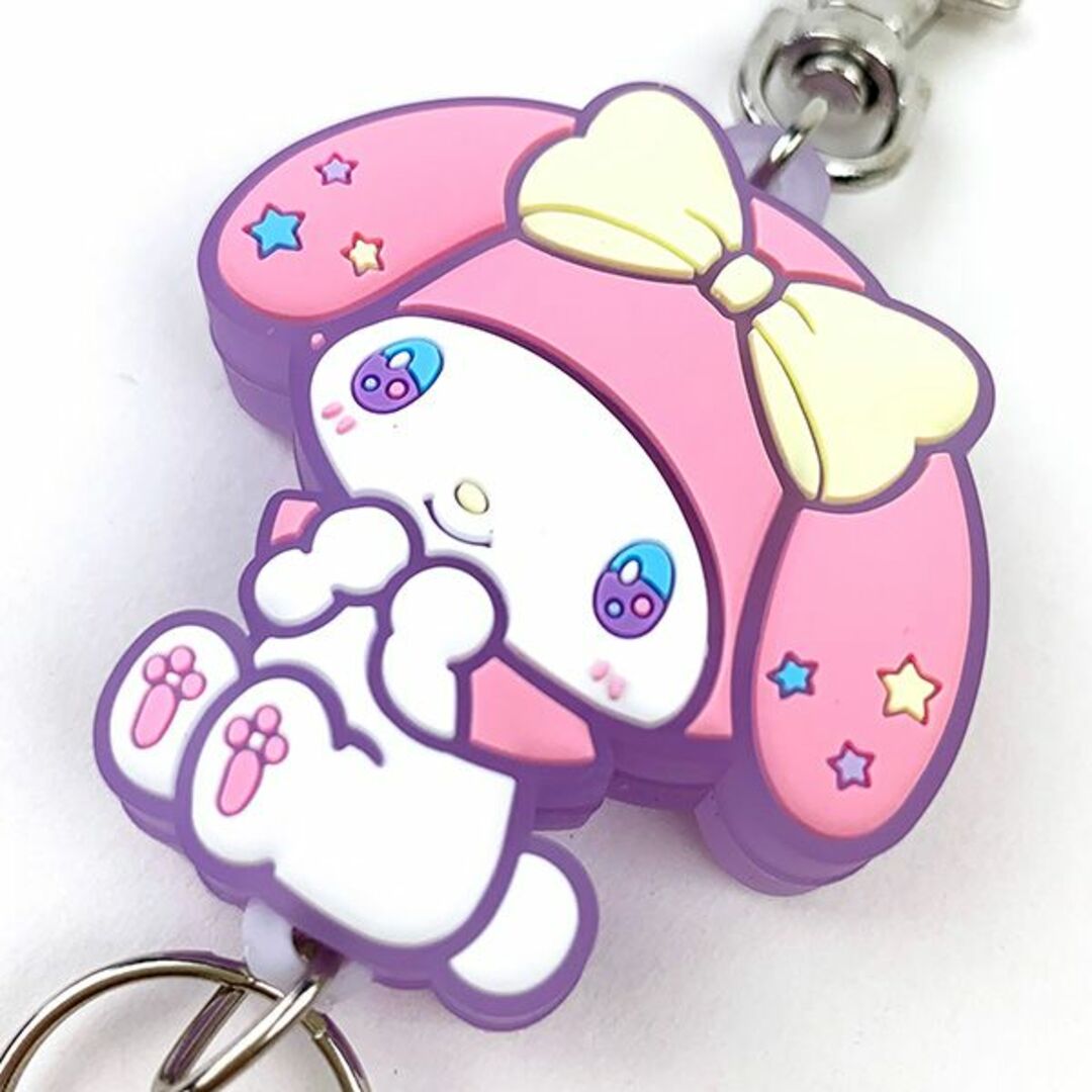 サンリオ(サンリオ)のサンリオ マイメロディ ゆめふわラバーキーホルダー パープル Sanrio レディースのファッション小物(キーホルダー)の商品写真