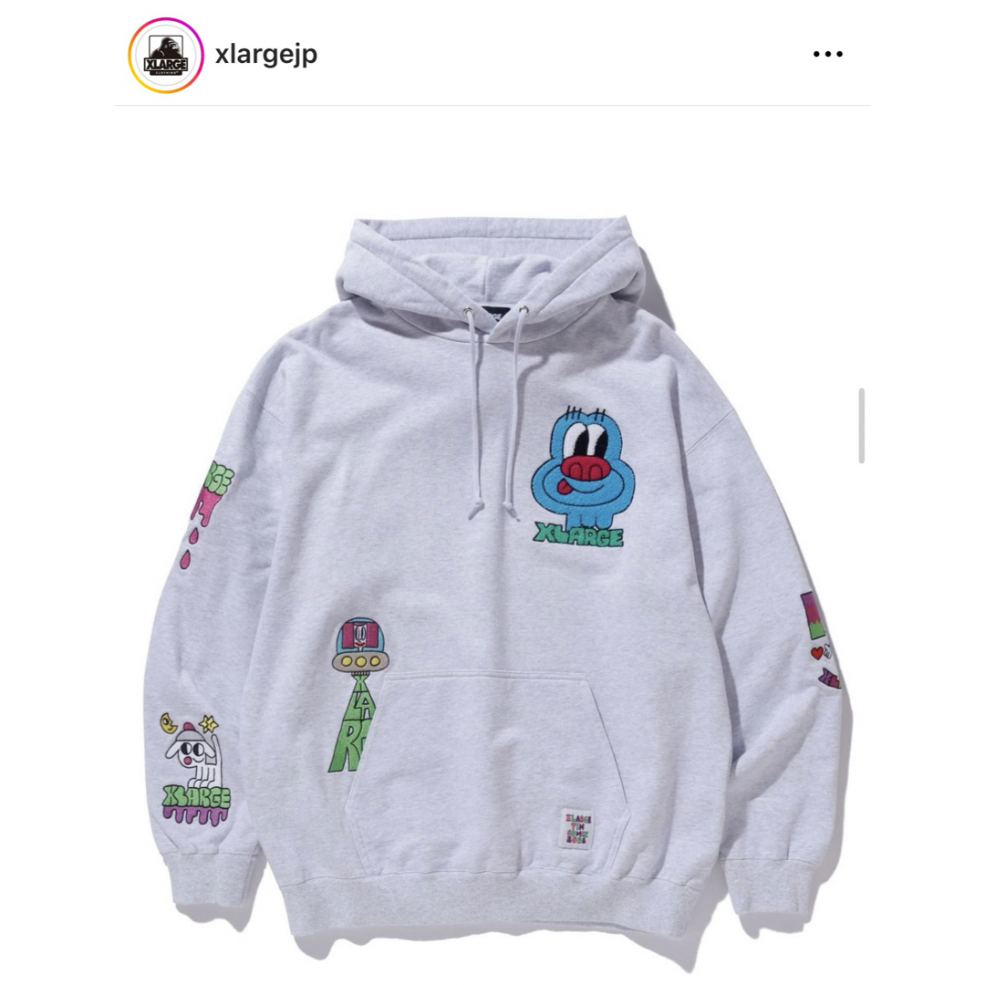 XLARGE(エクストララージ)のXLARGE パーカー グレー メンズのトップス(パーカー)の商品写真