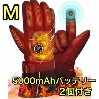 電熱グローブ М 5000mAhバッテリー付き スマホ対応 バイクグローブ