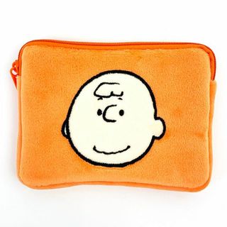 スヌーピー(SNOOPY)のスヌーピー ミニティッシュポーチ 付き パスケース チャーリー・ブラウン 定期入れ ポーチ 学校 オフィス(名刺入れ/定期入れ)