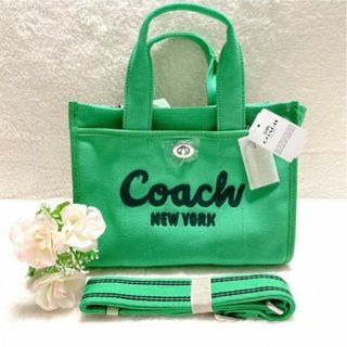 COACH - COACH C8391 シグネチャーキャンバス ハート柄 2WAYバッグの