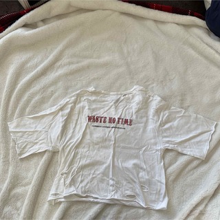 ブラウニー(BROWNY)のブラウニー 白 ダメージTシャツ フリーサイズ ストリート系(Tシャツ(半袖/袖なし))