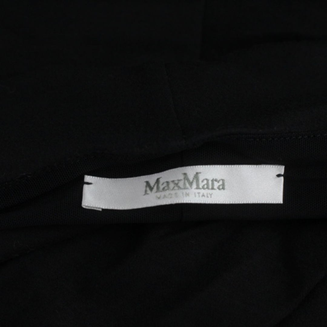 Max Mara(マックスマーラ)のマックスマーラ ワンピース 五分袖 ロング タイト イタリア製 40 M 黒 レディースのワンピース(ロングワンピース/マキシワンピース)の商品写真
