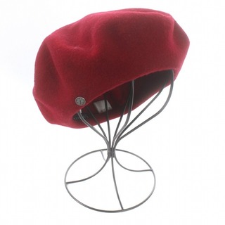 アザー(other)のロレール LAULHERE ベレー帽 帽子 フェルト ウール 赤 レッド(ハンチング/ベレー帽)
