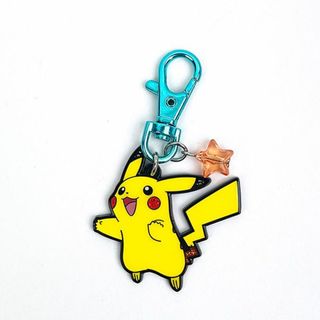 ポケモン(ポケモン)のポケットモンスター ピカチュウ キラキラメタルキーチェーン イエロー ストラップ(キーホルダー)