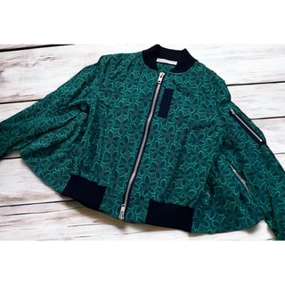 サカイラック(sacai luck)の美品 sacai luckサカイラック フラワーレース ブルゾン 花 レース(ブルゾン)