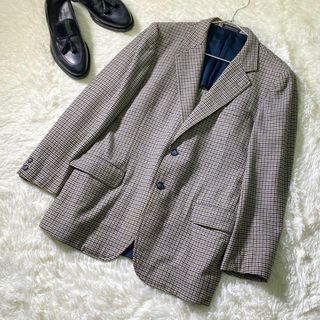 バーバリー(BURBERRY)のバーバリーズ テーラードジャケット　チェック　ウール100% グレンチェック(テーラードジャケット)