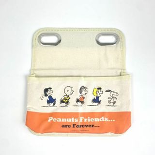 スヌーピー(SNOOPY)のスヌーピー Peanuts シートバックポケット　スヌーピー＆フレンズ カー用品 オレンジ 　 　(車内アクセサリ)