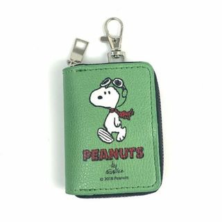 スヌーピー Peanuts スマートキーケース　スヌーピー　グリーン カー用品 グリーン 　 　(その他)