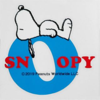 スヌーピー(SNOOPY)のスヌーピー PEANUTS イニシャルステッカー SNOOPY O ステッカーシール(その他)