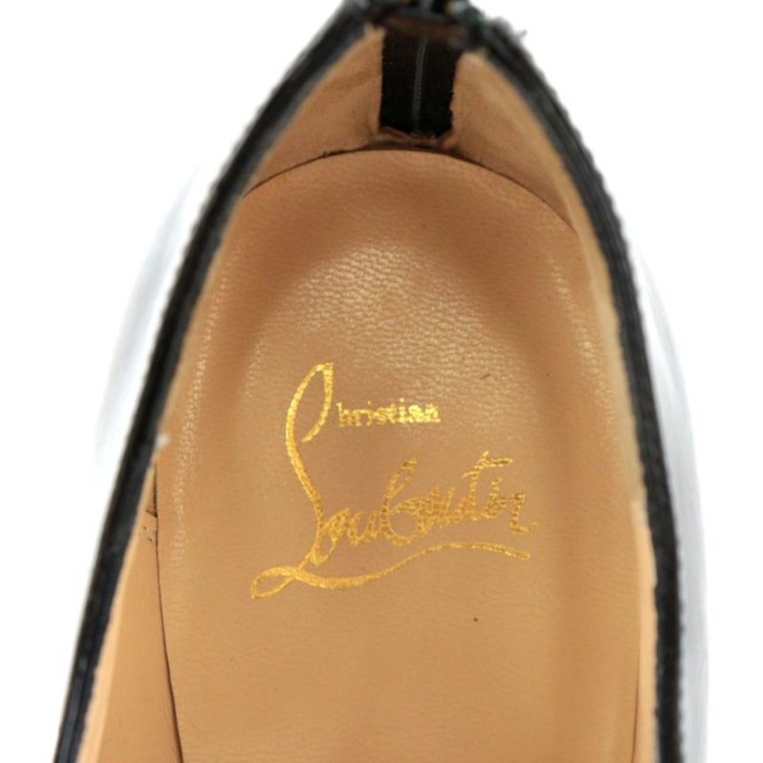 Christian Louboutin(クリスチャンルブタン)のクリスチャンルブタン パンプス オープントゥ リボン 36 23.0cm 黒 レディースの靴/シューズ(ハイヒール/パンプス)の商品写真