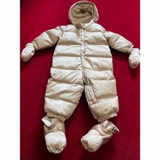 ベビーギャップ(babyGAP)のbaiya80ギャップベビーロンパースカバーオールダウンアウター雪冬スキー手袋(カバーオール)