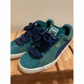 プーマ(PUMA)のPUMA スニーカー スエード グリーン　27cm(スニーカー)