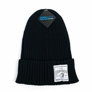 SNOOPY - スヌーピー WSP クールマックス ニット帽 ブラック クール サマー 帽子 キャップ DIY ガーデニング アウトドア