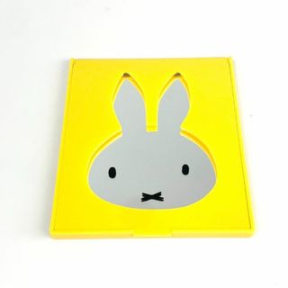 ミッフィー(miffy)のミッフィー ダイカットミラー イエロー 折りたたみミラー(その他)