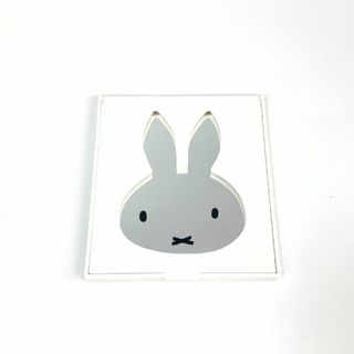 ミッフィー(miffy)のミッフィー ダイカットミラー ホワイト 折りたたみミラー(その他)