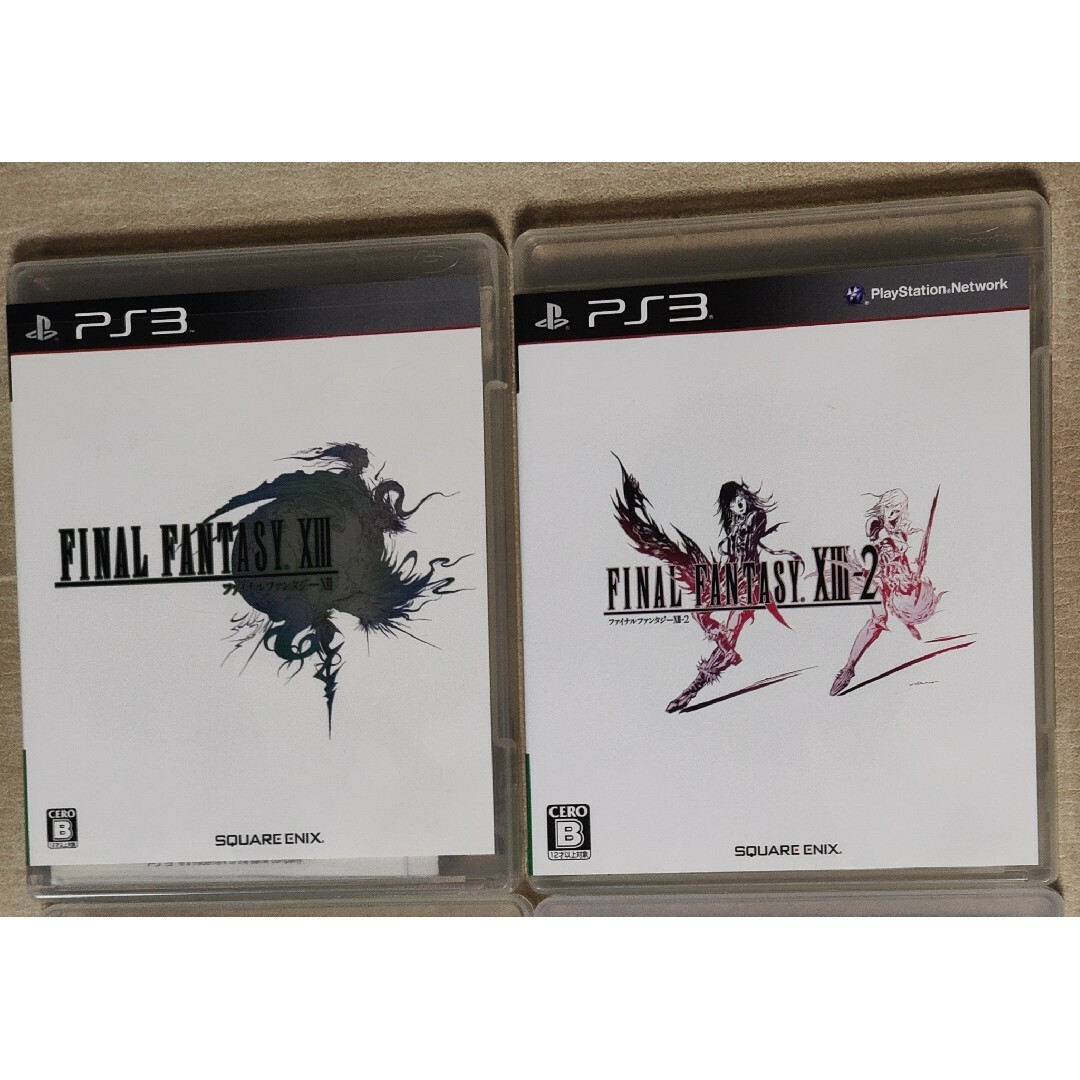 PlayStation3(プレイステーション3)のPS3人気ソフト！ ファイナルファンタジーXIII ＆ XIII-2 2セット エンタメ/ホビーのゲームソフト/ゲーム機本体(家庭用ゲームソフト)の商品写真