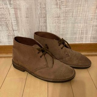 クラークス(Clarks)の【Clarks】英国製　クラークスデザートブーツ　スエード/ブラウン　4 1/2(ブーツ)