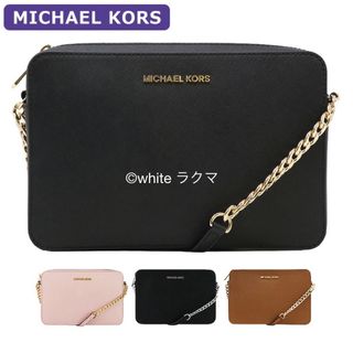 マイケルコース(Michael Kors)の美品　Michael Kors ショルダーバッグ　マイケルコース　本革　黒(ショルダーバッグ)