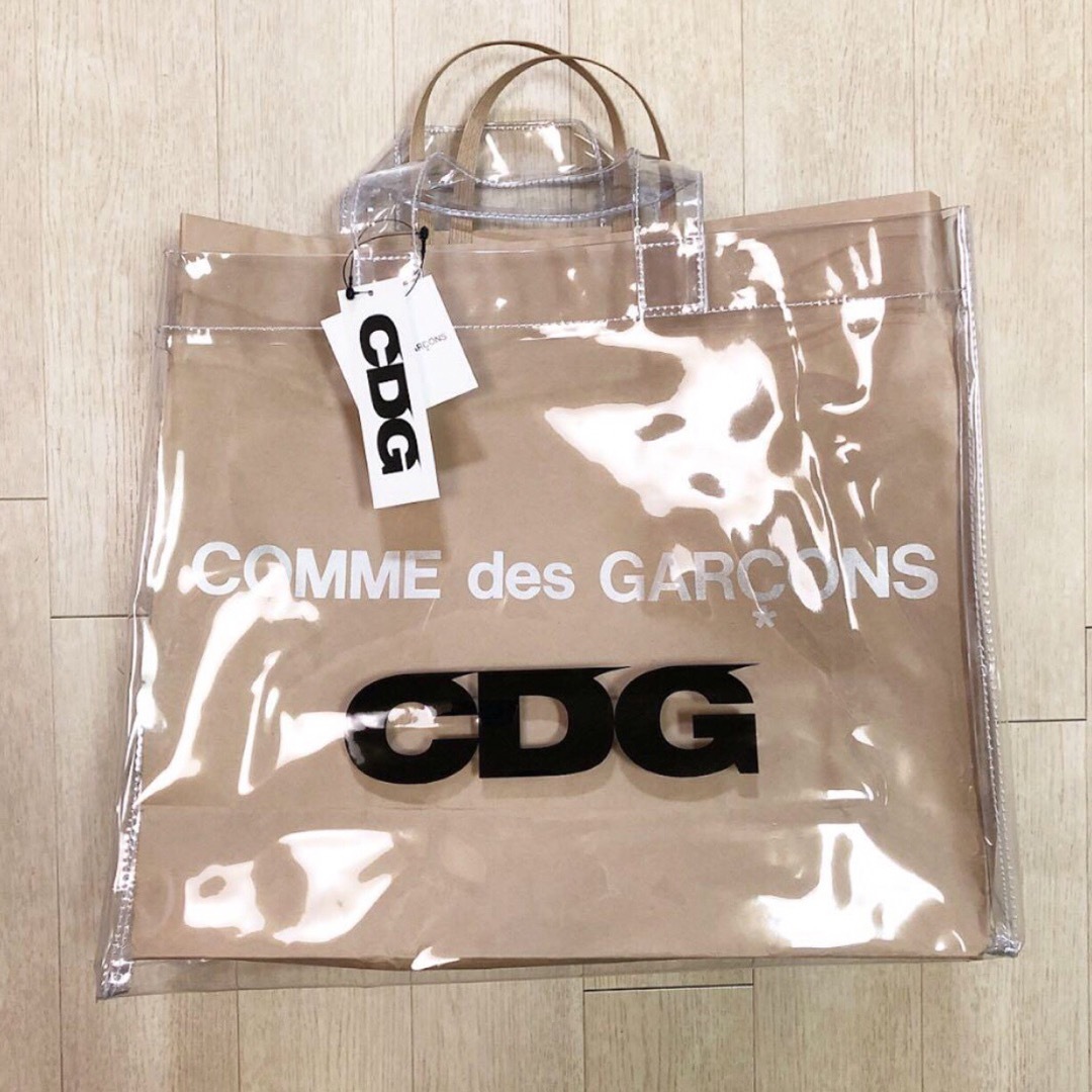 COMME des GARCONS(コムデギャルソン)の希少 コムデギャルソン PVCクリアデザインバッグ シュプリーム サカナクション メンズのバッグ(トートバッグ)の商品写真