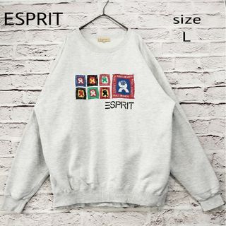 エスプリ(Esprit)の【90s】ESPRIT ヴィンテージ スウェット Vガゼット(スウェット)