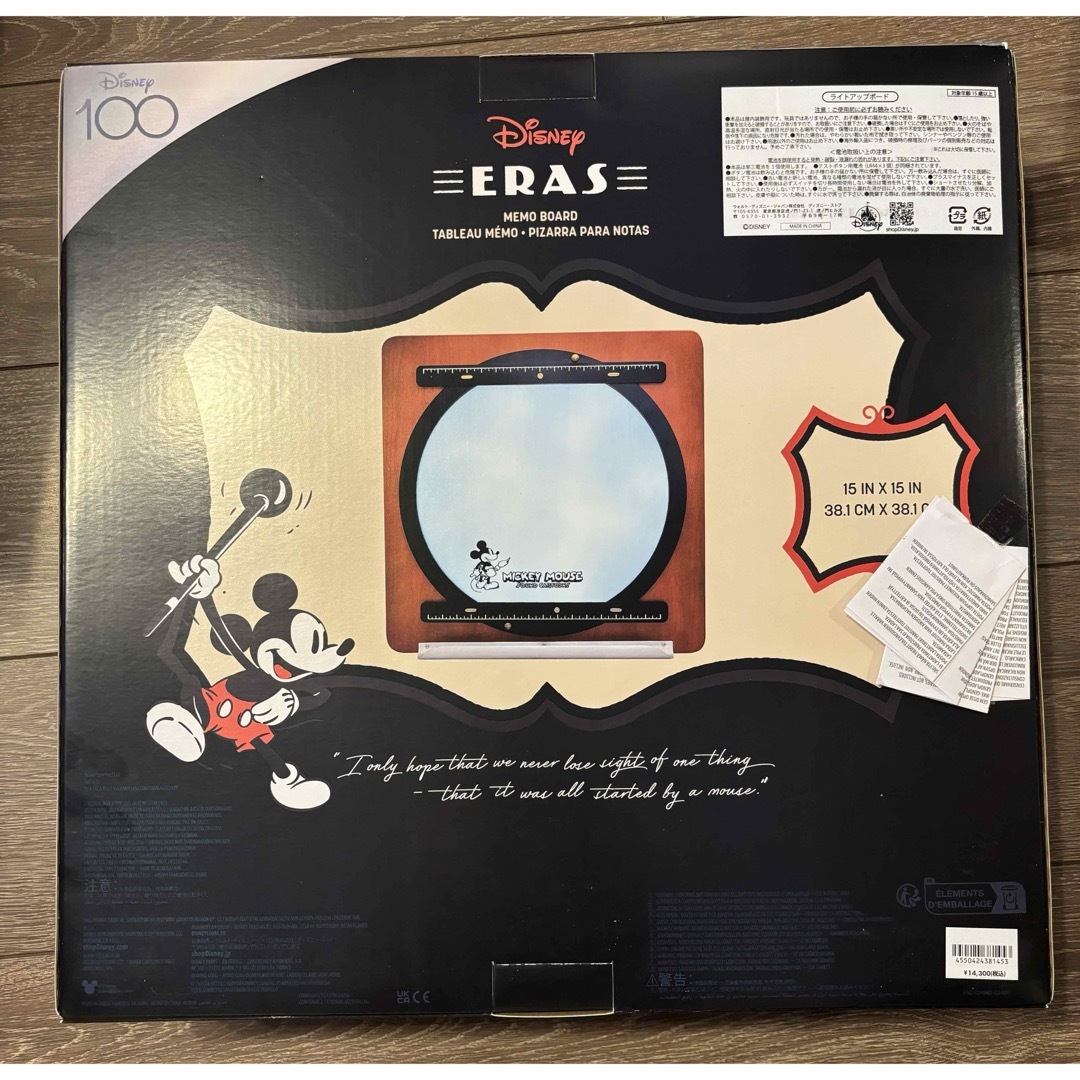 Disney(ディズニー)のディズニーストア　ライトアップボード　メモ　ERAS Disney100 エンタメ/ホビーのおもちゃ/ぬいぐるみ(キャラクターグッズ)の商品写真