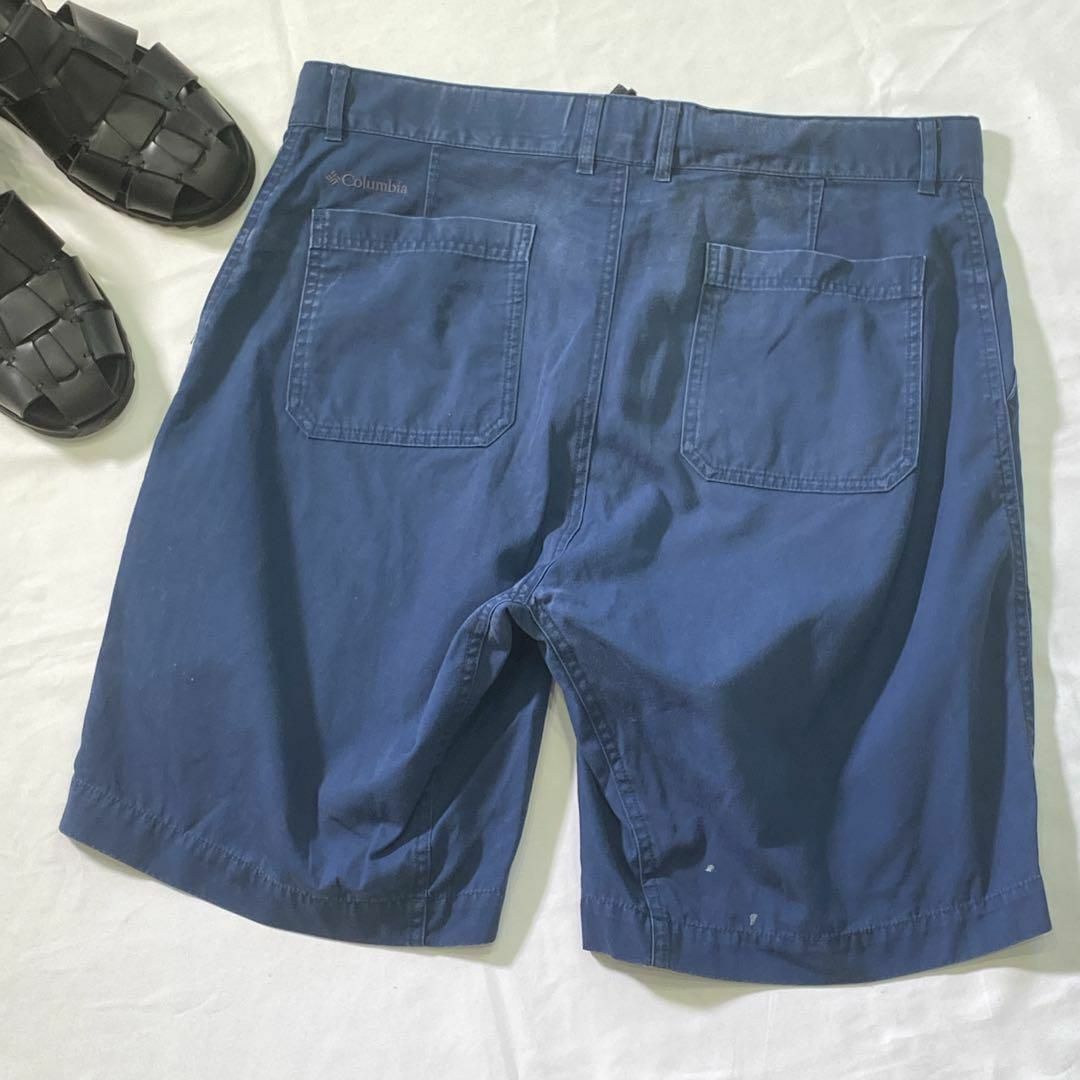 Columbia(コロンビア)のコロンビア　ハーフパンツ　カーゴショートパンツ　紺　ネイビー　(XL) メンズ メンズのパンツ(ショートパンツ)の商品写真