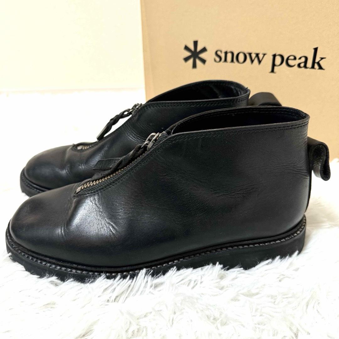 Snow Peak(スノーピーク)のSnow Peak スノーピーク　キャンピング アルプス ジップ レザー ブーツ メンズの靴/シューズ(ブーツ)の商品写真