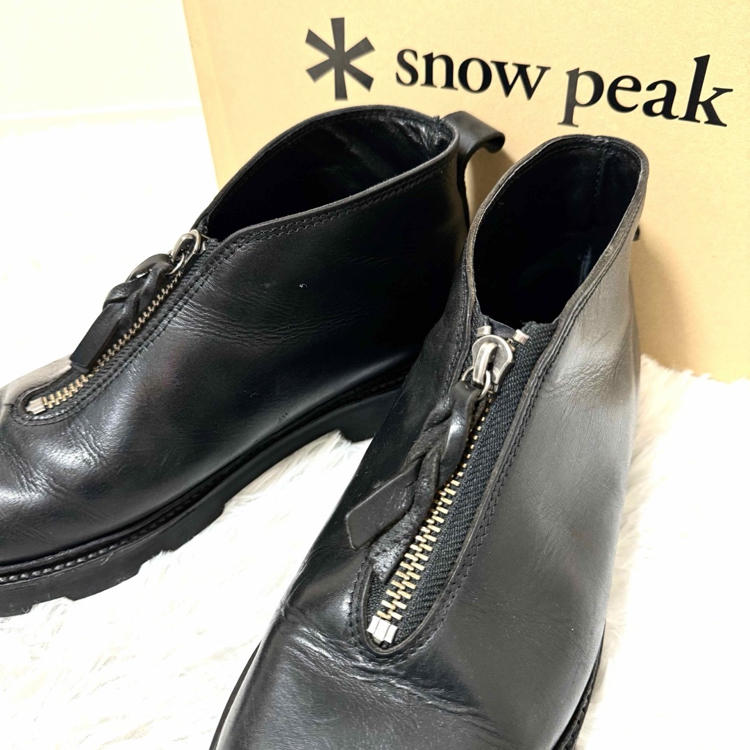 Snow Peak(スノーピーク)のSnow Peak スノーピーク　キャンピング アルプス ジップ レザー ブーツ メンズの靴/シューズ(ブーツ)の商品写真