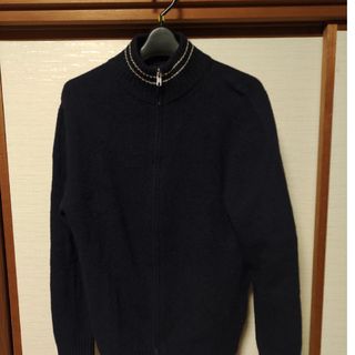 INED - INED HOMME イネドオム フルジップ メンズ  ニット WOOL100%