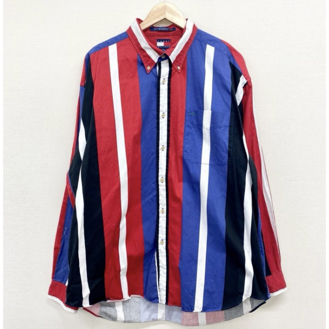 TOMMY HILFIGER(トミーヒルフィガー)のTOMMY HILFIGER ボタンダウンシャツ 長袖 メンズ XL  メンズのトップス(シャツ)の商品写真