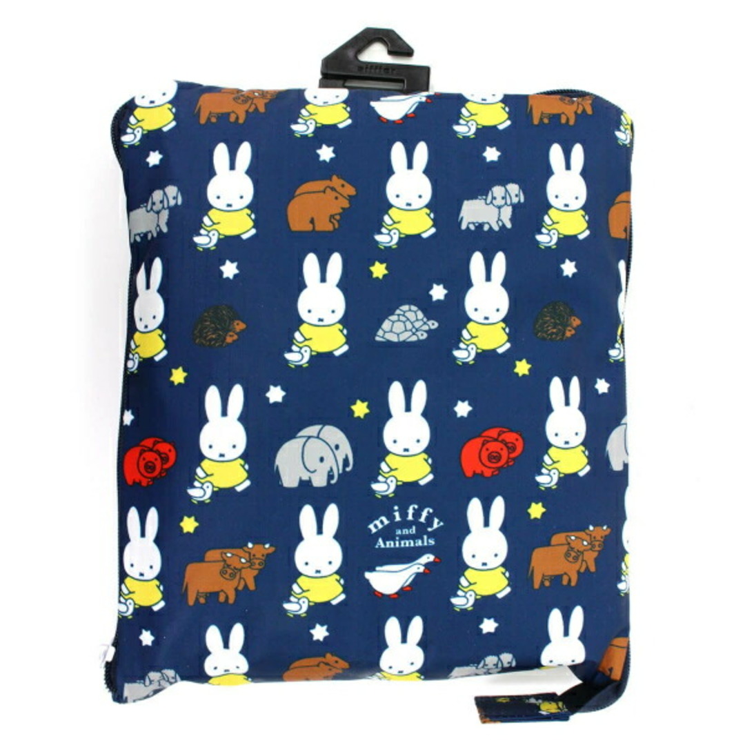 miffy(ミッフィー)のミッフィー miffy 折りたたみボストンバッグ（L) フラワーブルー レディースのバッグ(ショルダーバッグ)の商品写真