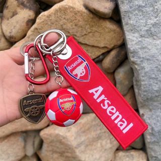 arsenal アーセナルキーホルダ　ストラップミニサッカーボール(キーホルダー)