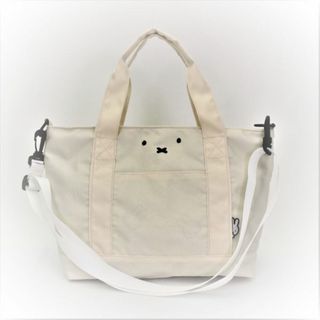 ミッフィー(miffy)のミッフィー miffy 横型トートバッグ フェイス アイボリー ショルダー(トートバッグ)