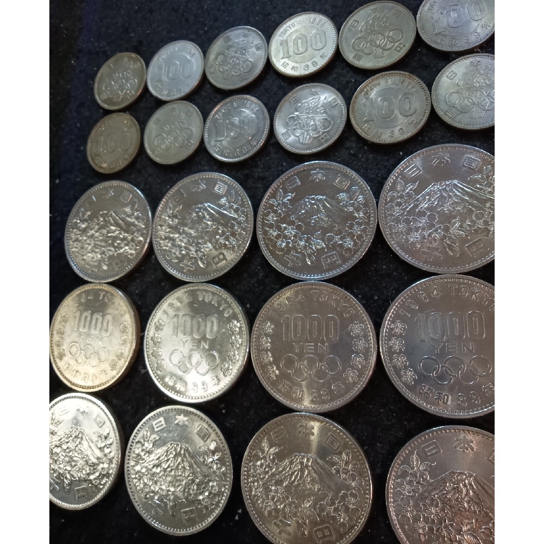 1000円銀貨 100円銀貨 セット / 東京オリンピック 記念硬貨 千円 1000円銀貨 100円銀貨 セット / 東京オリンピック 記念硬貨 千円