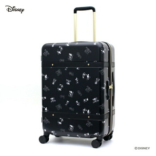 ディズニー(Disney)のディズニー ミッキー スーツケース(M)  ジッパータイプ (スケッチブラック) キャリーケース(スーツケース/キャリーバッグ)